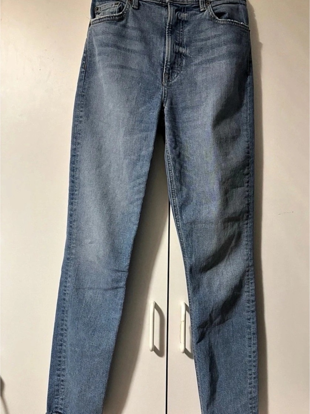 GRLFRND The Kendall High Rise Stretch Skinny Jeans in Blue Waist 25